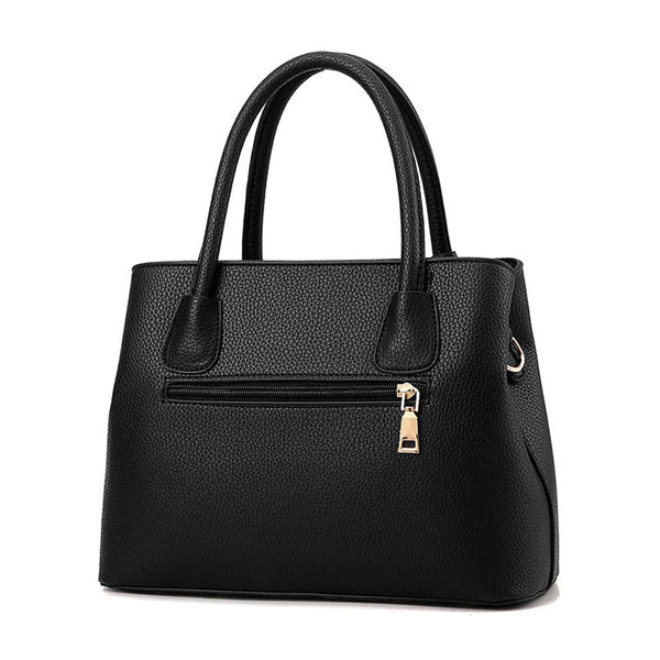 Chic Everyday Leather Tote - Retail Bros. Discounts clothing accessories Stripe / 30x13x22cm