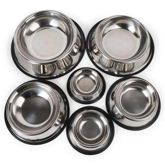 Purrfect Pup Stainless Bowl - Retail Bros. Discounts pets Sizes Detail / 15.5CM diameter