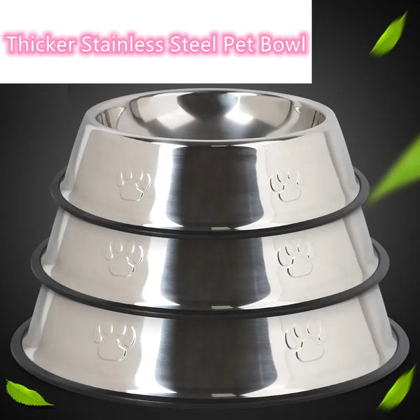 Purrfect Pup Stainless Bowl - Retail Bros. Discounts pets Sizes Detail / 15.5CM diameter