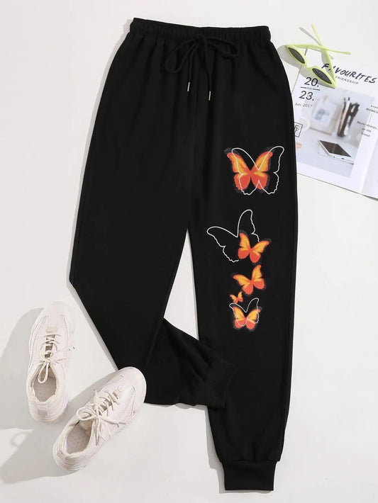 Butterfly Dream Hip Hop Pants - Retail Bros. Discounts Dark Gray / M