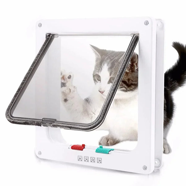 Pet Freedom Flap Door - Retail Bros. Discounts pets WHITE / S 20X19X2cm