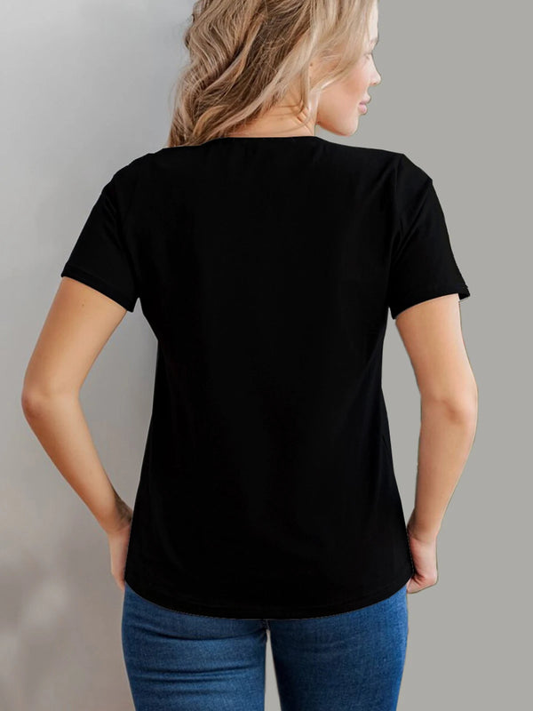 Chic Skull Tee for Women - Retail Bros. Discounts black / S