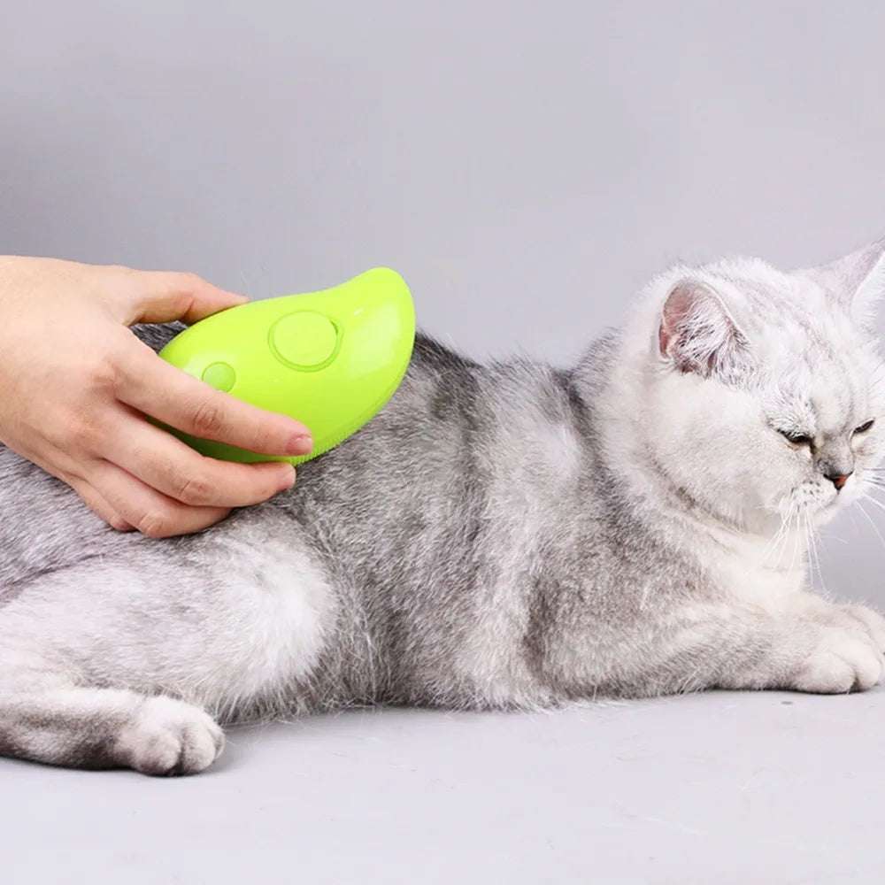 Steam Groom Pet Brush BOGO - Retail Bros. Discounts Pet Brush Green 2PCS