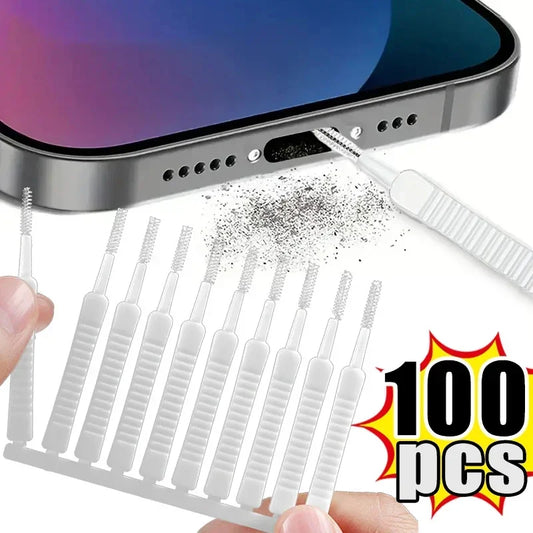 Tiny Dust Buster Brush Kit - Retail Bros. Discounts electronics WHITE / 100pcs